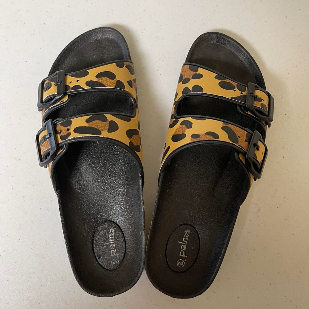 Palms Leopard Sandal Slide On